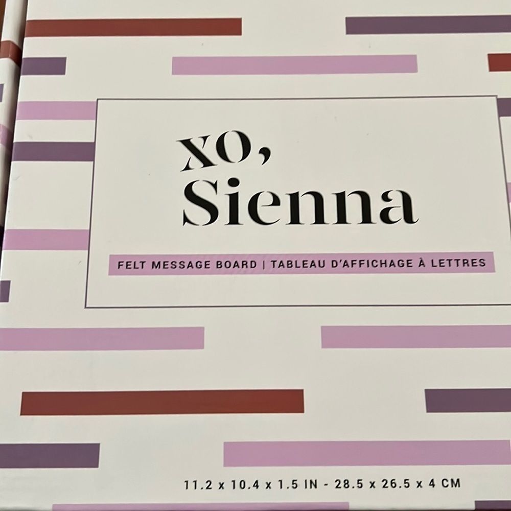 🆕 XO, Sienna Felt Message Board